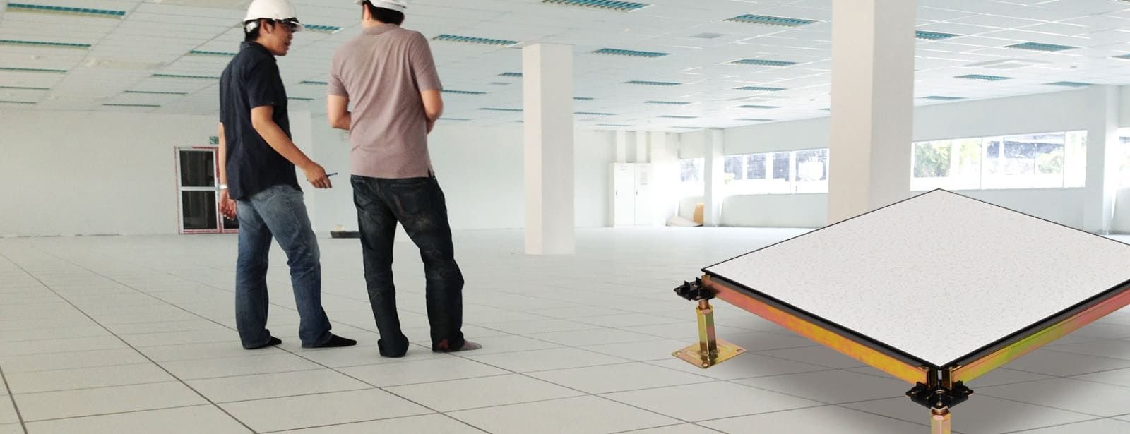 ติดตั้งพื้นยกสำนักงาน (office raised floor installation)